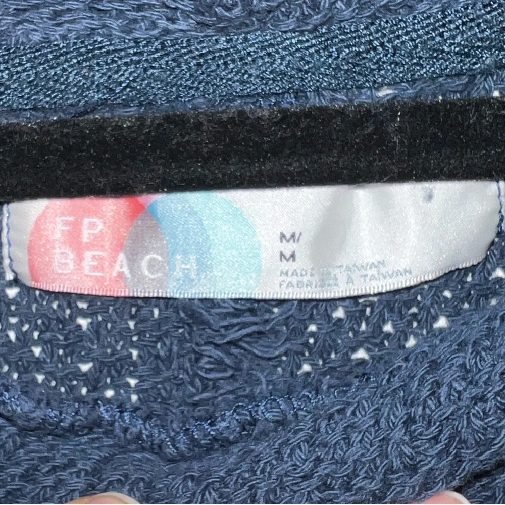 Free People Beach 100%Cotton Mock Neck Dolman Sleeve‎ Knit Shirt